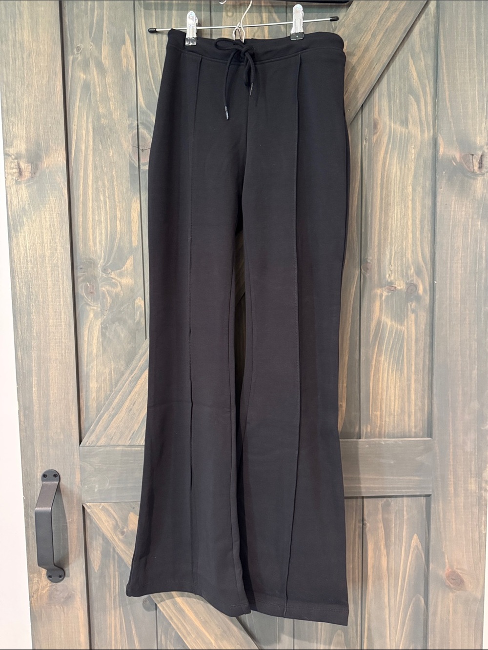 NWT Women’s Zenana Outfitters Black Boot Cut Drawstring Pants